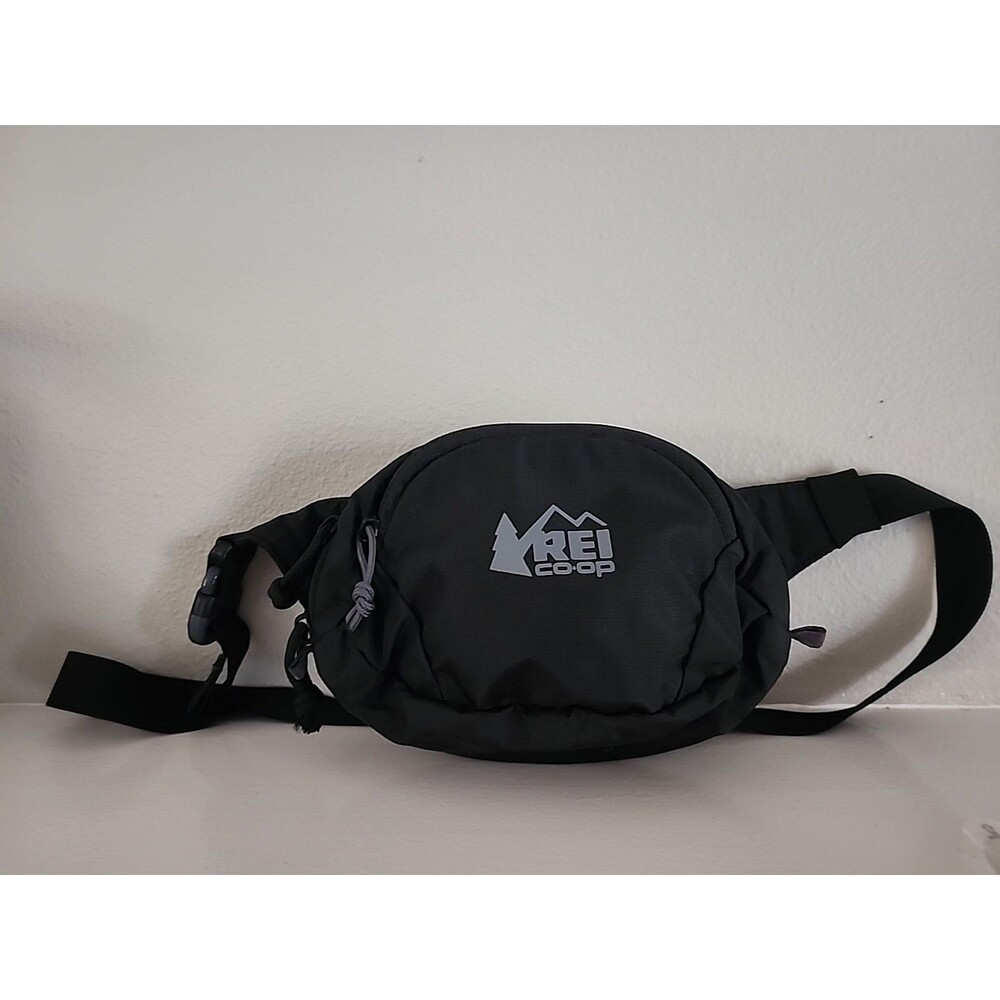 REI CO-OP 5" x 9" Black Nylon Fanny Pack